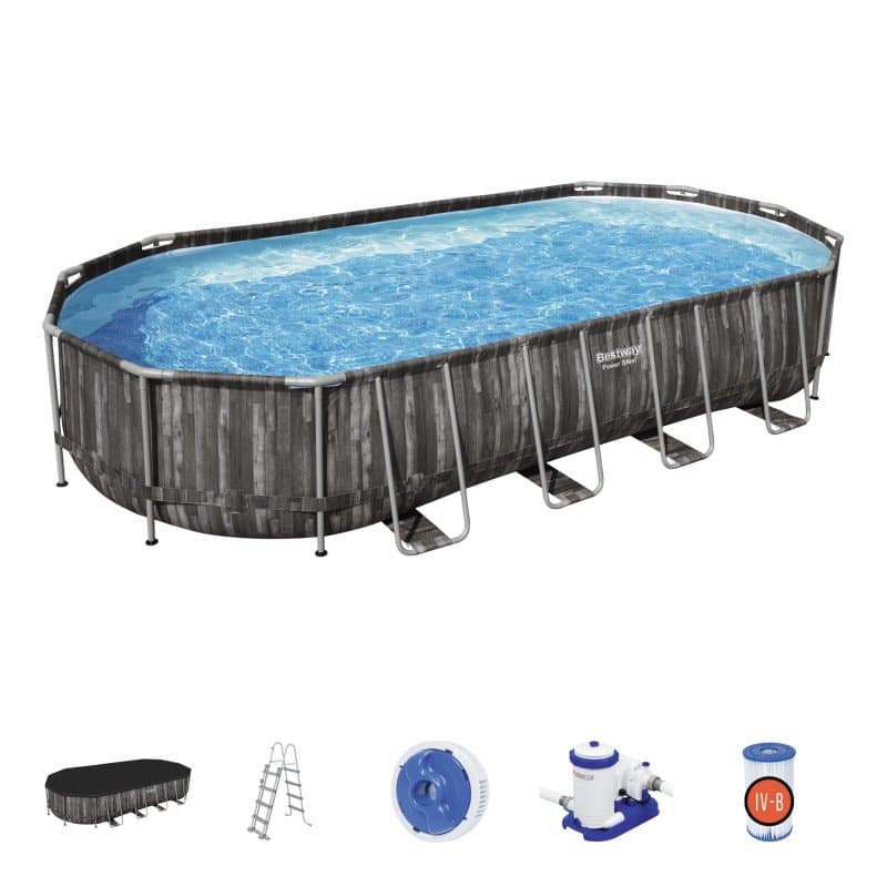 Сглобяем басейн 732 x 366 x 122 см. Bestway 5611T - Image 11