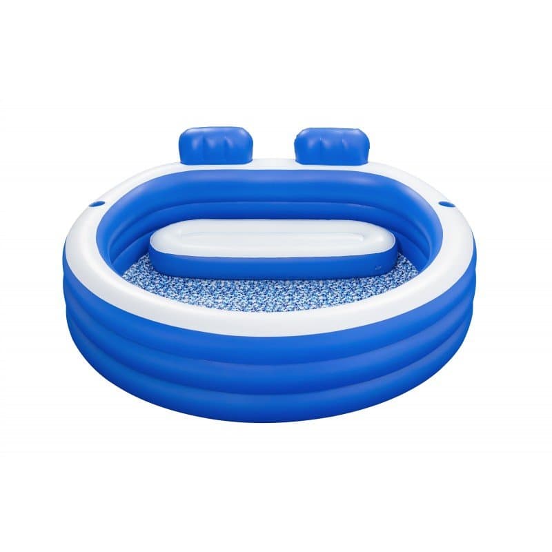 Надуваем семеен басейн Bestway H2OGO Slash Paradise 231x219x79