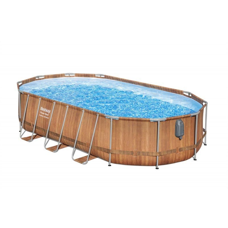 Сглобяем басейн Bestway Power Steel Jet 610х366х122см. с имитация на камък - Image 2