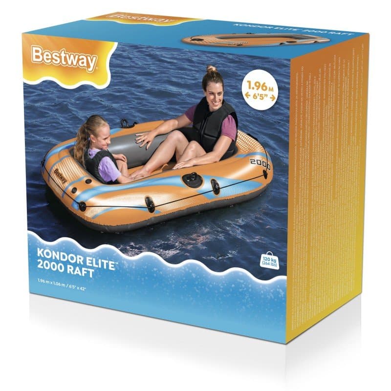 Надуваема лодка Bestway Kondor Elite 2000 (196х106см) 61139 - Image 5